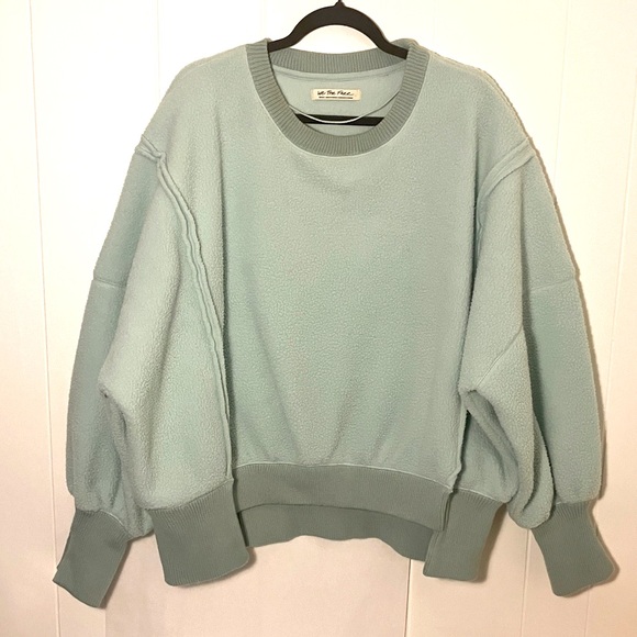 We The Free Camden Mint Green Fleece Pull-over winter fall cozy small women’s - Picture 1 of 4